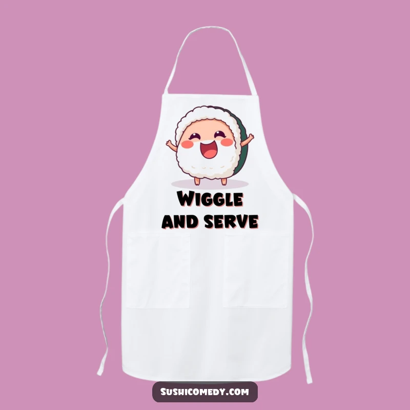 Funny Cheerful Tuna Sushi Apron: Kitchen Fun and Excitement, Ideal Funny Gift