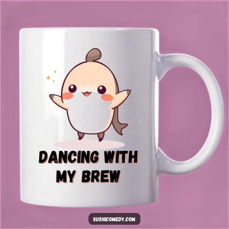 Funny Cheerful Nigiri Dance Mug - Happy Sushi Lover Gift Idea