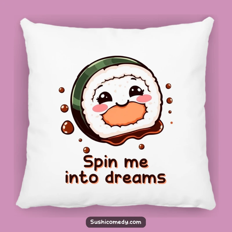 Funny Sushi Spin Pillow: Cozy Comfort, Playful Decor, Perfect Funny Gift