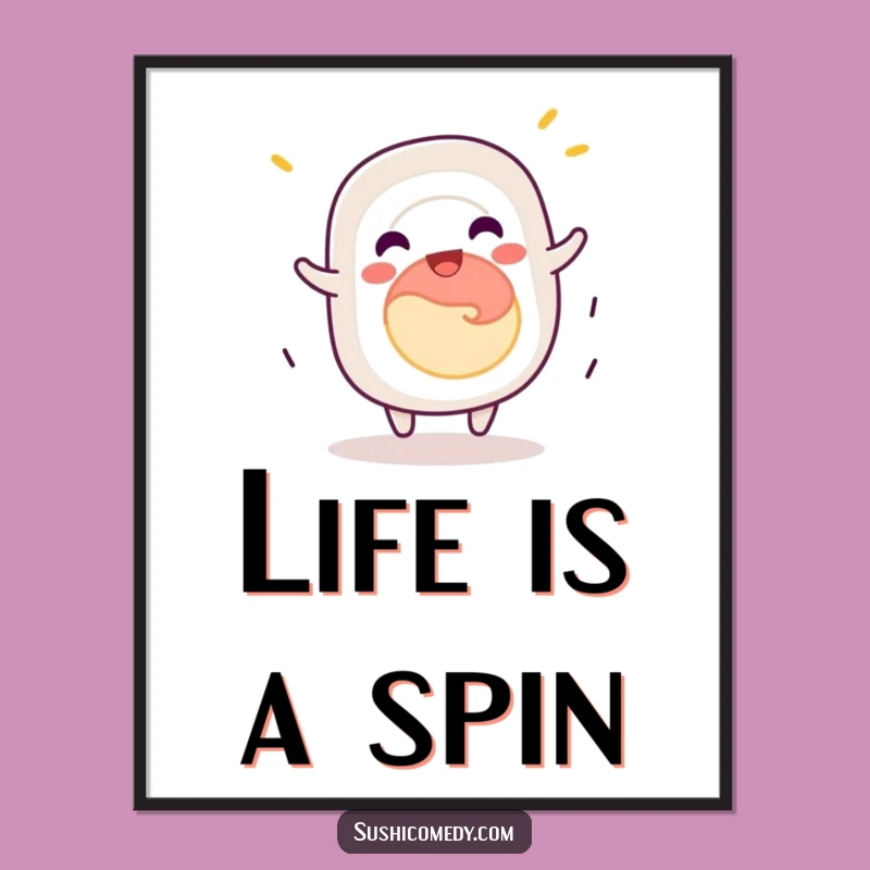 Funny California Roll Digital Art: Instant Jovial Spins