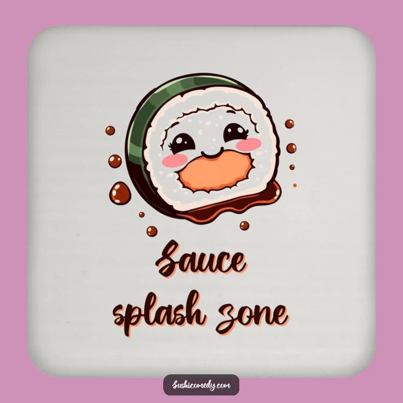 Funny Sushi Spin Coaster: Protect Surfaces with Playful Art, Great Funny Gift