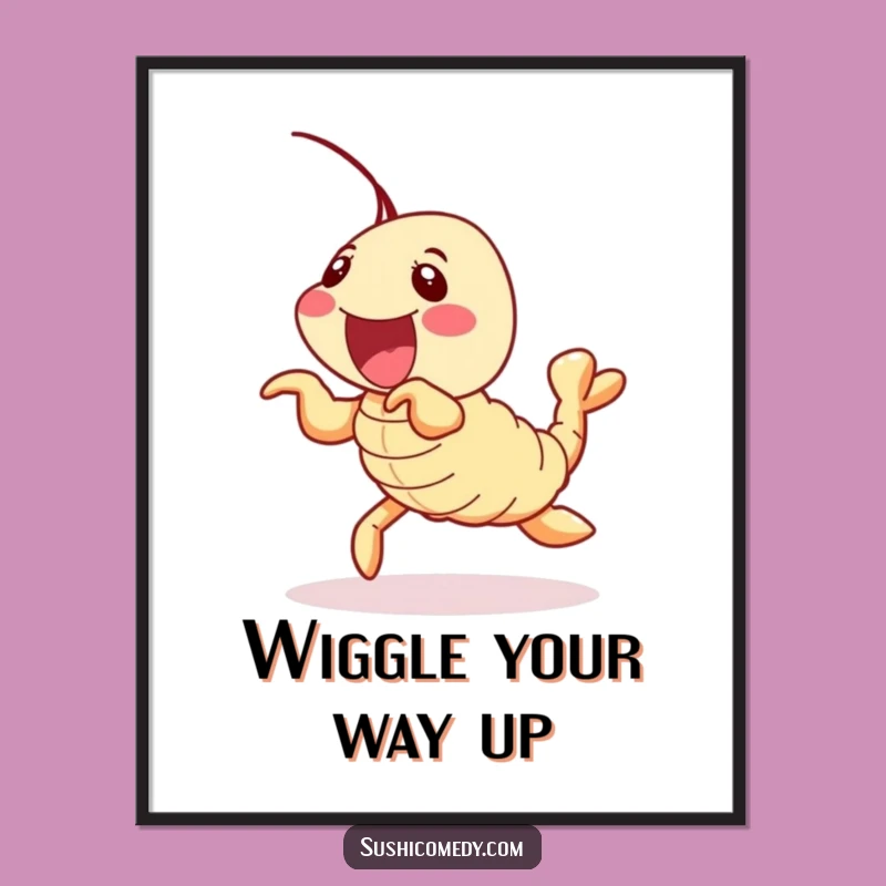 Funny Shrimp Tempura Poster: Wiggle with Delight on Your Walls
