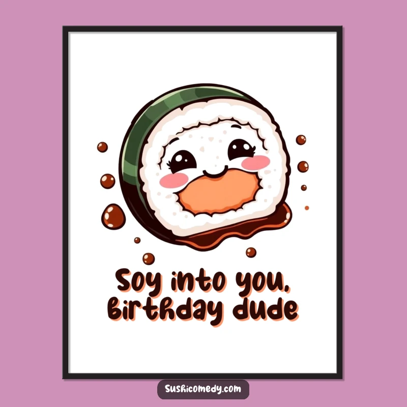 Free Printable Wall Art: Playful Sushi Spin Downloadable Decor for a Fun Kitchen