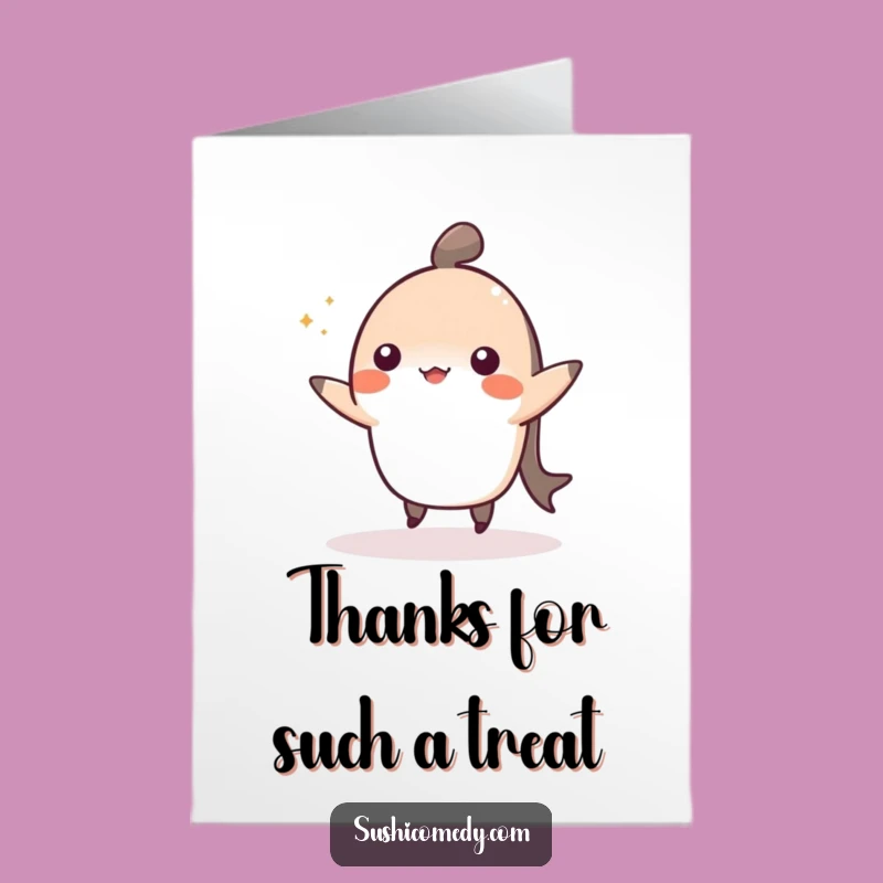 Free Printable Thank You Nigiri Card - Charming Downloadable Art for Gratitude
