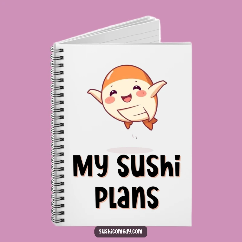 Funny Salmon Nigiri Notebook: Jot Down Ideas with Hilarious Flair, Perfect Gift!