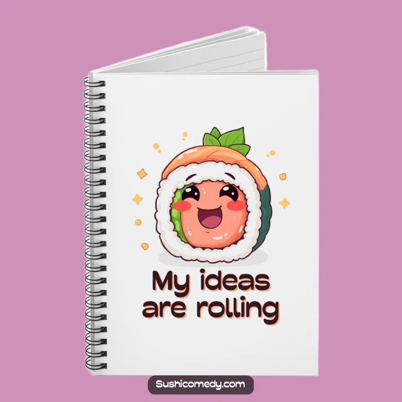 Funny Tuna Maki Notebook: Jot Down Ideas with Cheerful Sushi Excitement